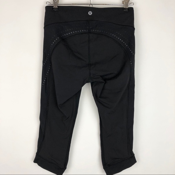 Lululemon Stop At Nothing Crop Black Luxtreme - Picture 9 of 16